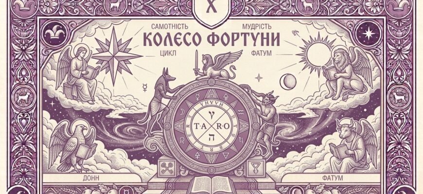 Значення карти Колесо Фортуни у Таро — тлумачення та символіка