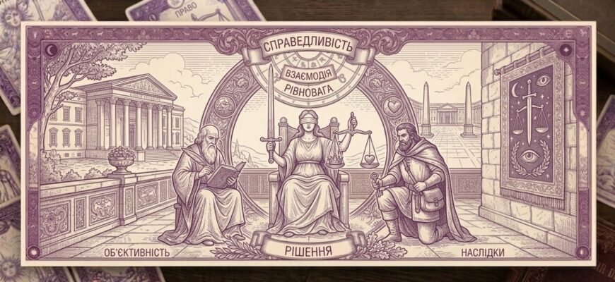 Значення карти Справедливість у Таро