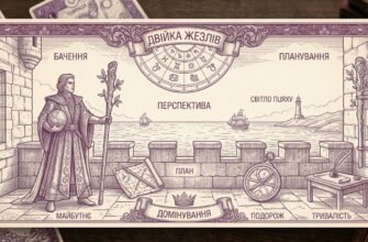 Значення карти Двійка Жезлів у Таро — тлумачення та символік