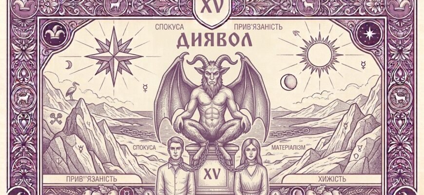 Значення карти Диявол у Таро — тлумачення та символіка