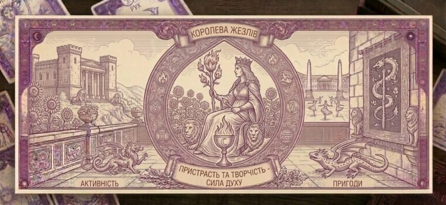 Значення карти Королева Жезлів у Таро — тлумачення та символіка